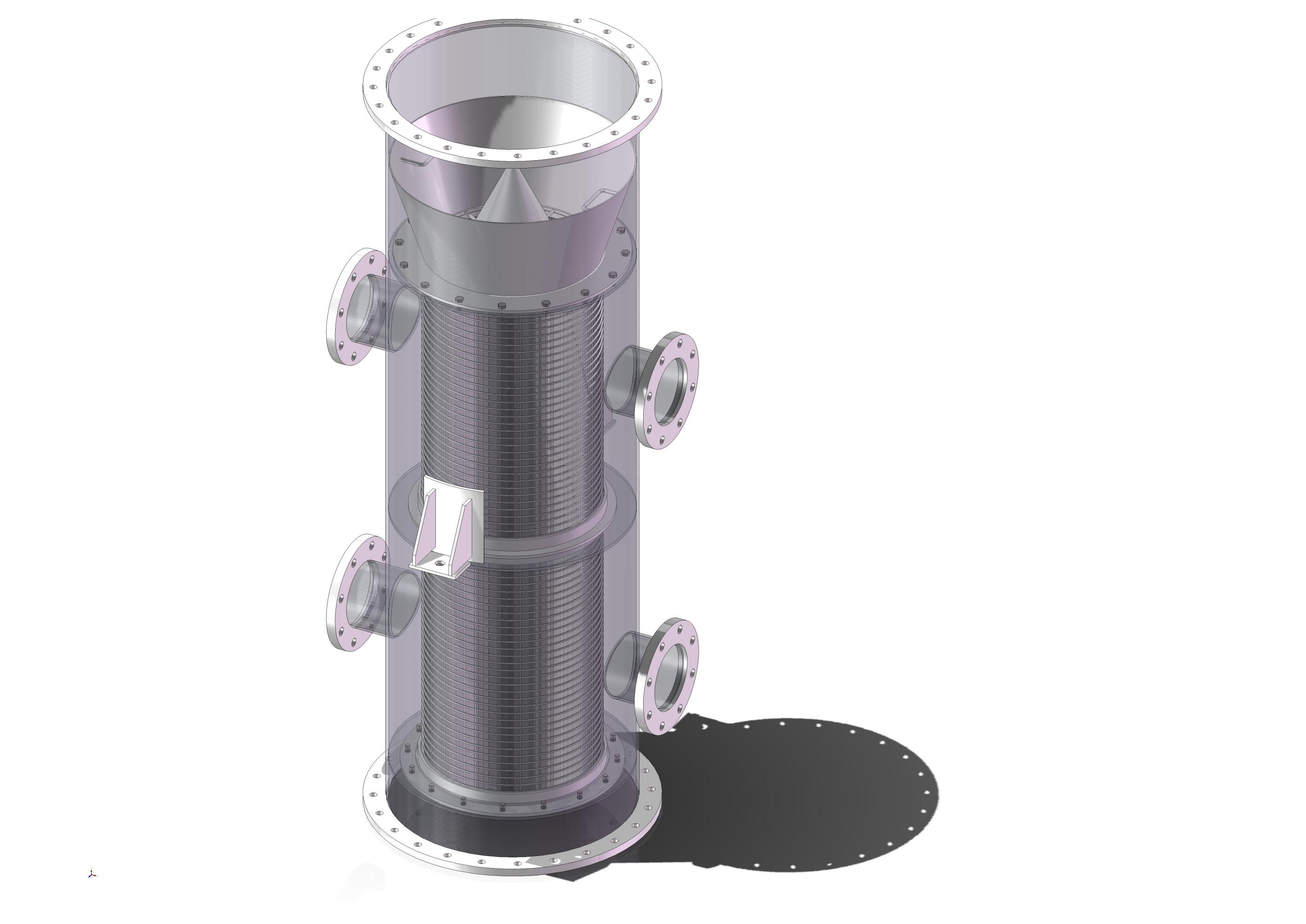 Self-Cleaning Filter Housing-Scrapper Type