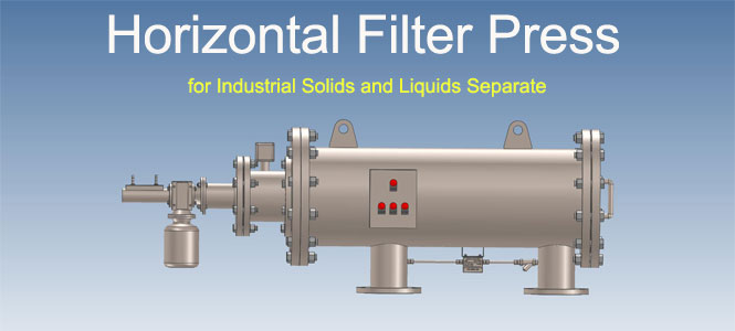 Horizontal Filter Press for Industrial Solids and Liquids Separate