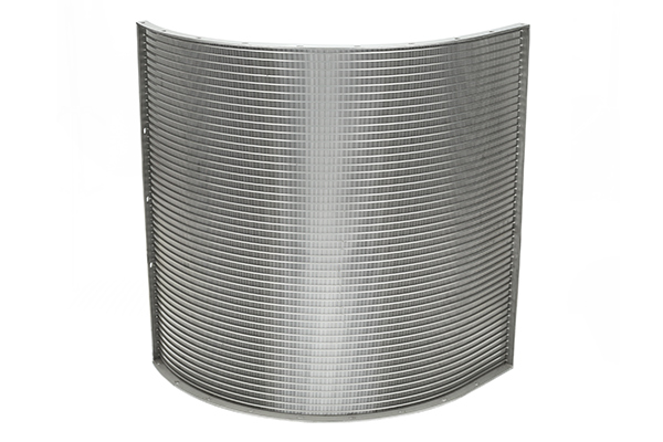 Stainless steel sidehill screen, Industrial sidehill screen design, wedge wire parabolic rundown screen, manufacturer